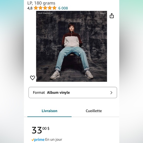 Louis Tomlinson Walls vinyl album - Picture 1 of 3